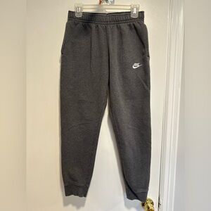 Nike Y2K Joggers Sz:M Gray Sportswear Club Streetwear Fleece Gym Comfort Relax